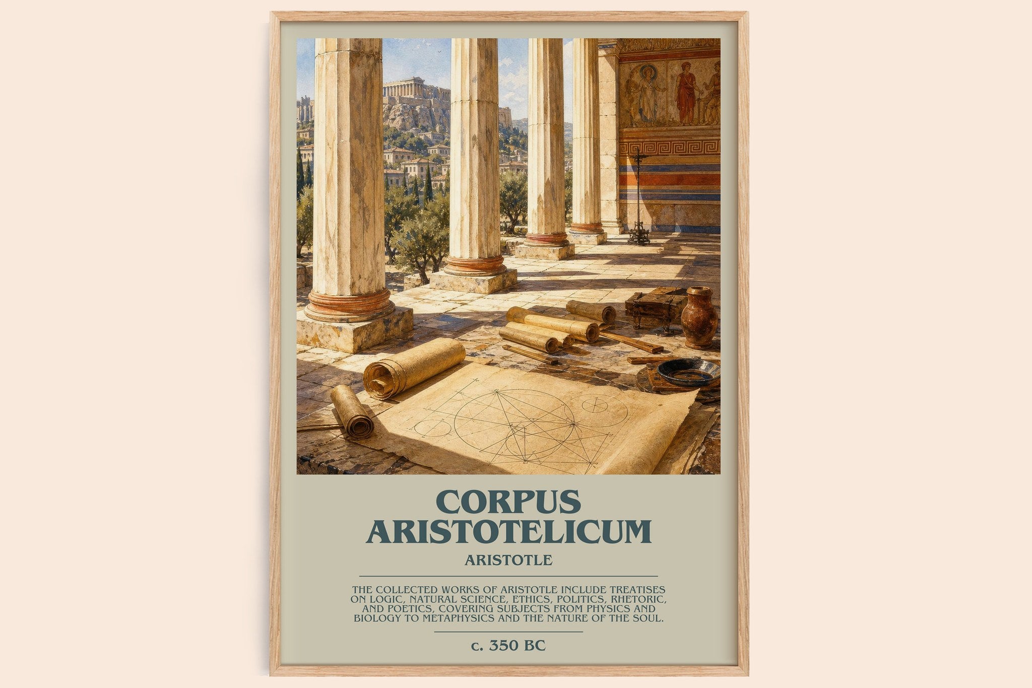 Corpus Aristotelicum Bookish Wall Art by Aristotle