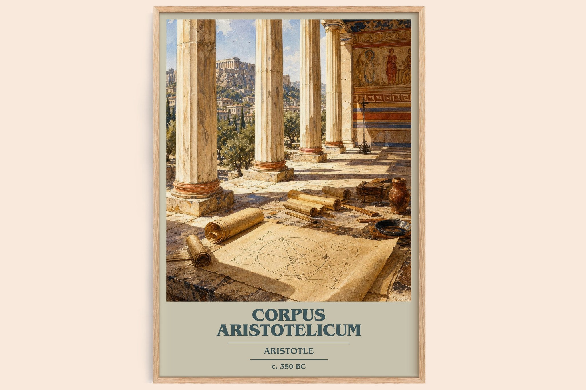 Corpus Aristotelicum Book Cover Poster by Aristotle