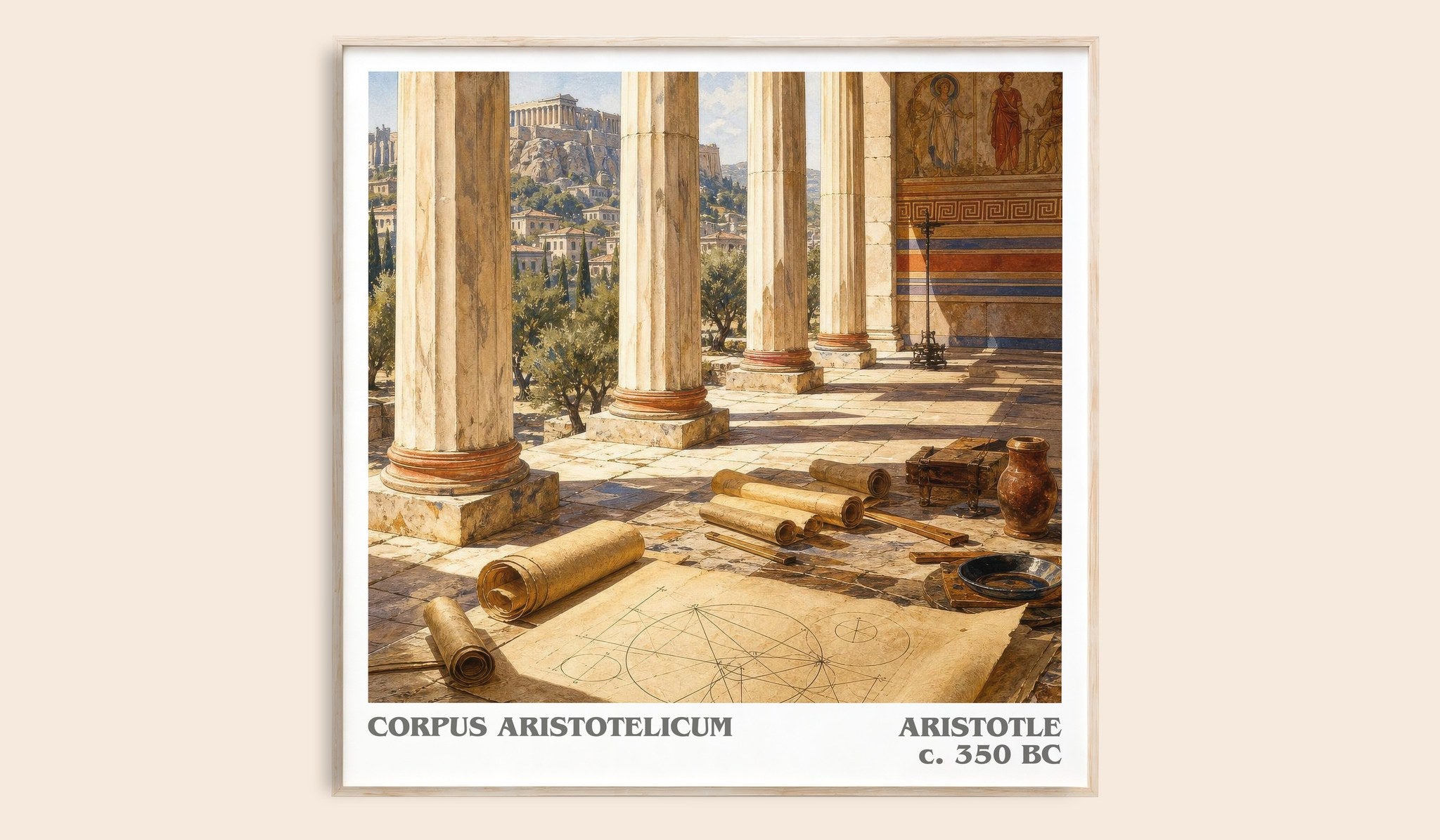 Corpus Aristotelicum Literary Art Print by Aristotle