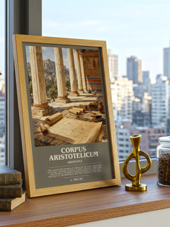 Corpus Aristotelicum bookish poster colour and style options – Aristotle book art