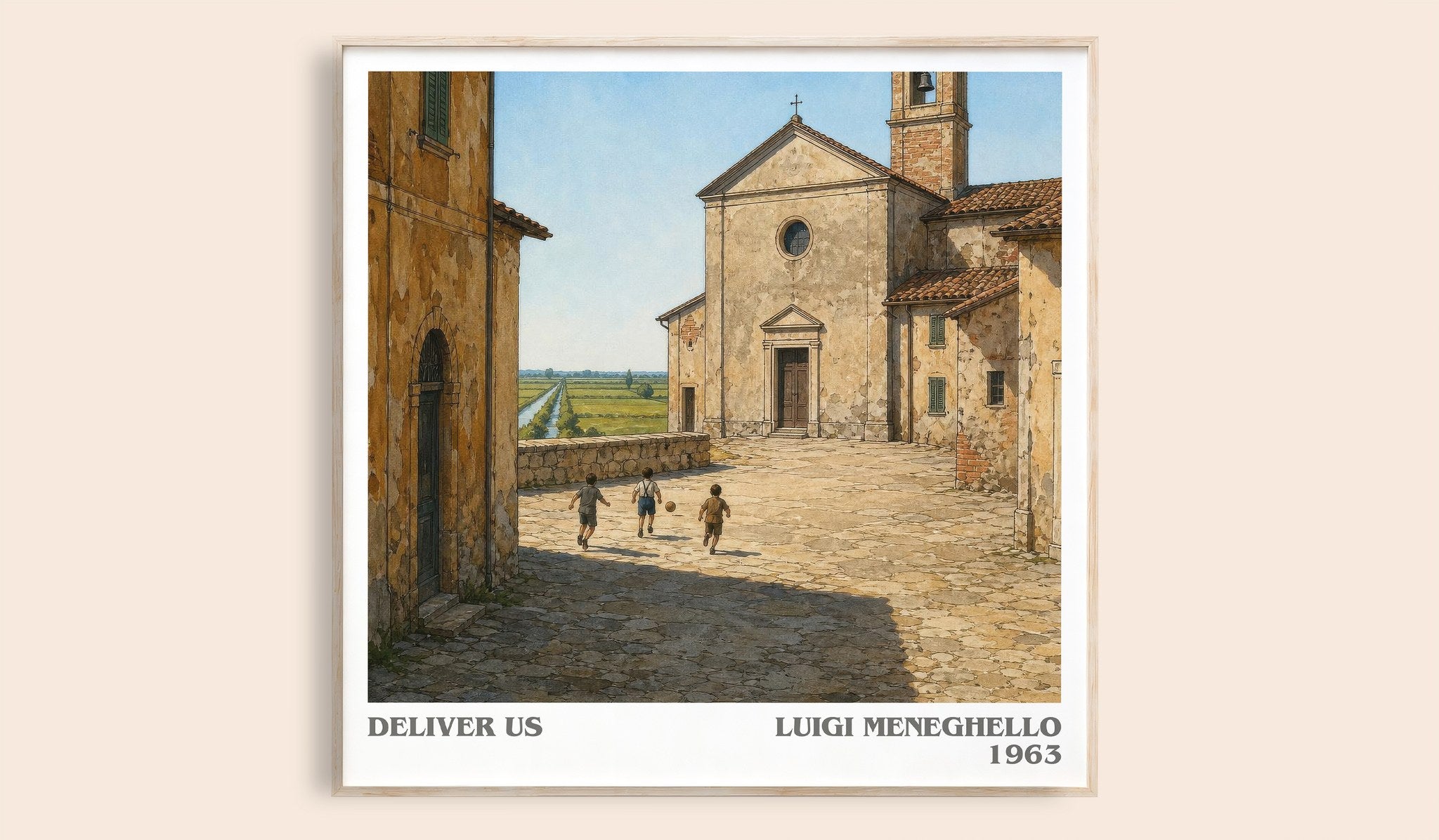 Deliver Us Literary Art Print by Luigi Meneghello