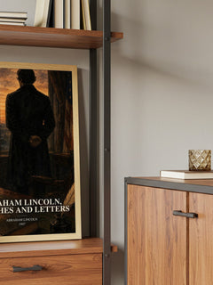 Abraham Lincoln, Speeches And Letters book watercolour illustration paper finish options – matte satin gloss