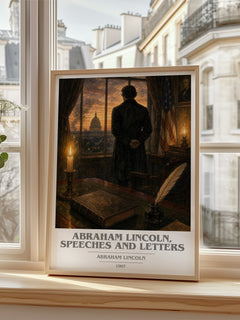 Abraham Lincoln, Speeches And Letters book cover poster colour and style options – Abraham Lincoln book art
