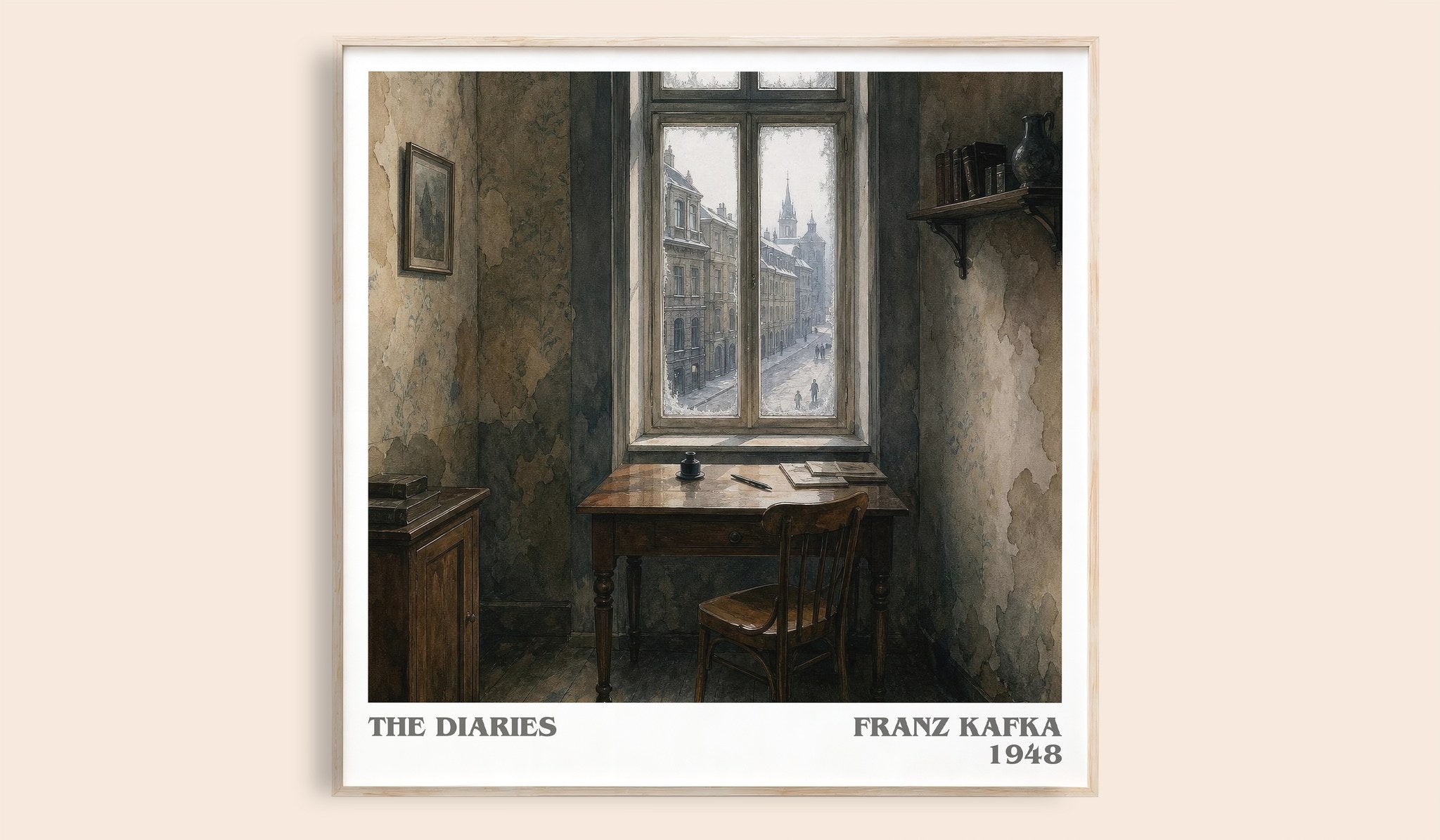 The Diaries Literary Art Print by Franz Kafka