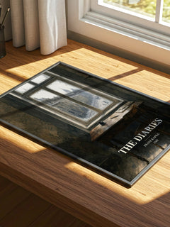 The Diaries watercolour book poster framed on wall – memoir wall art