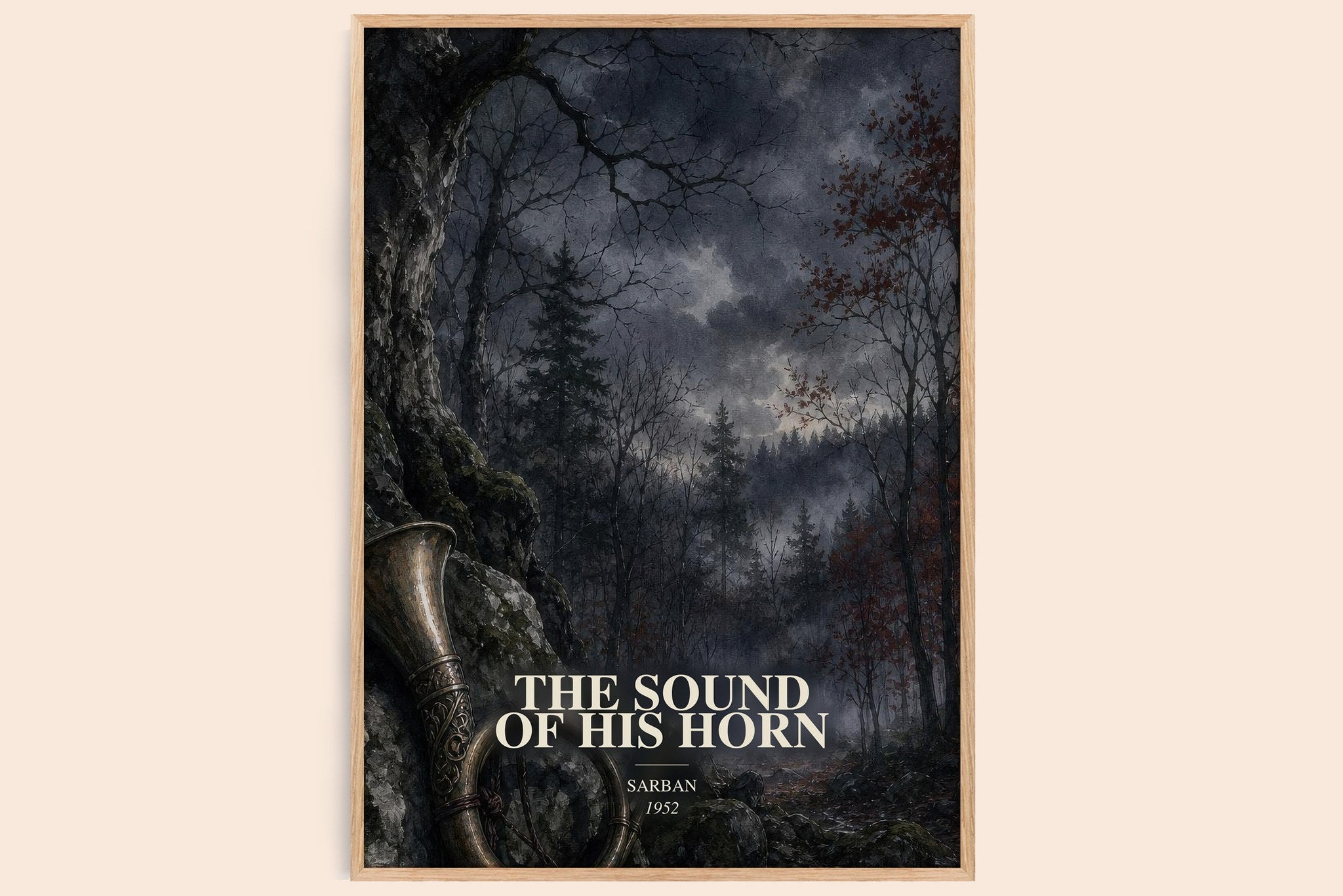 The Sound Of His Horn Book Watercolour Illustration by Sarban
