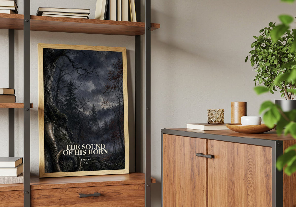 The Sound Of His Horn book watercolour illustration paper finish options – matte satin gloss