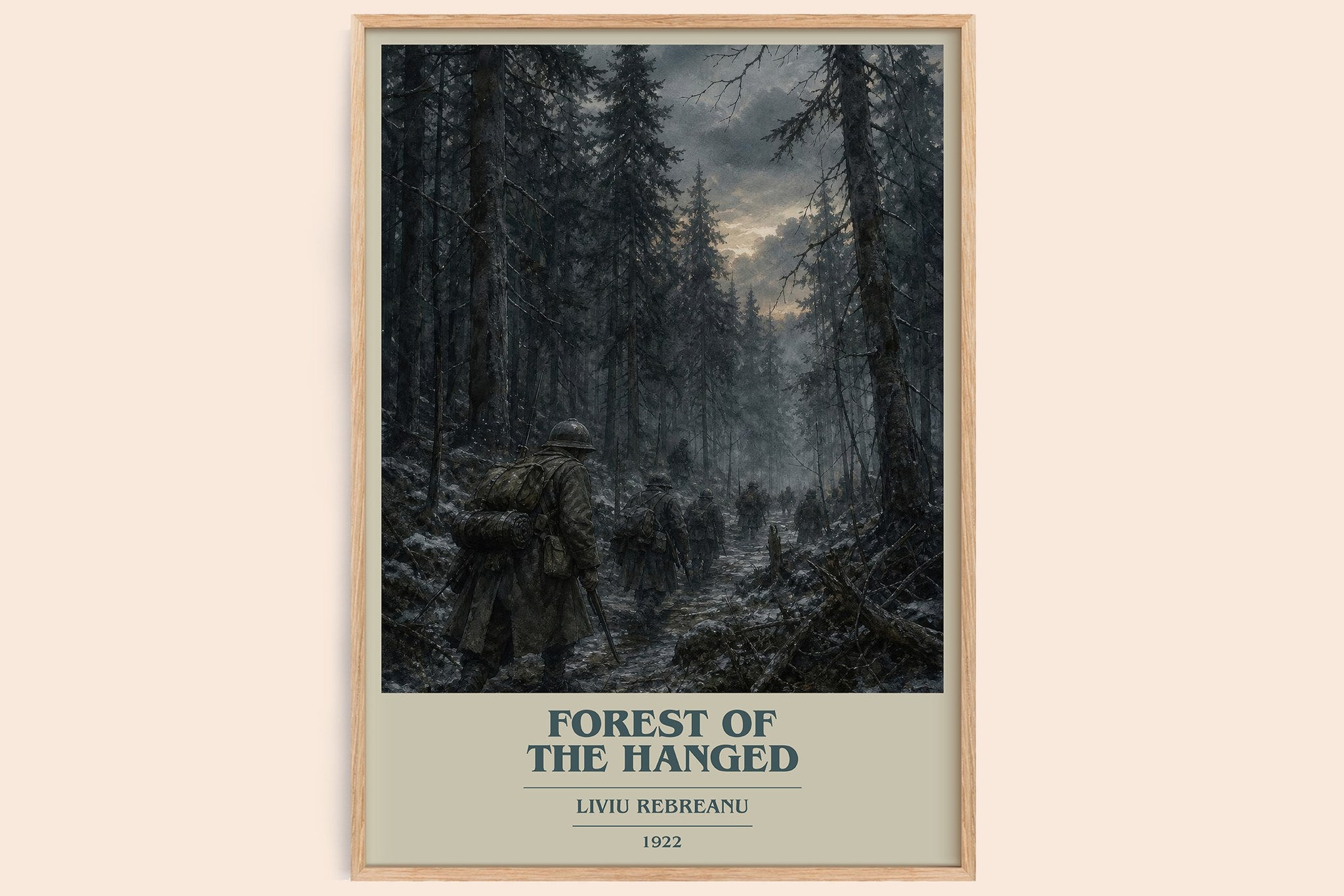 Forest of the Hanged Book Cover Poster by Liviu Rebreanu