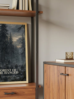 Forest of the Hanged book watercolour illustration paper finish options – matte satin gloss