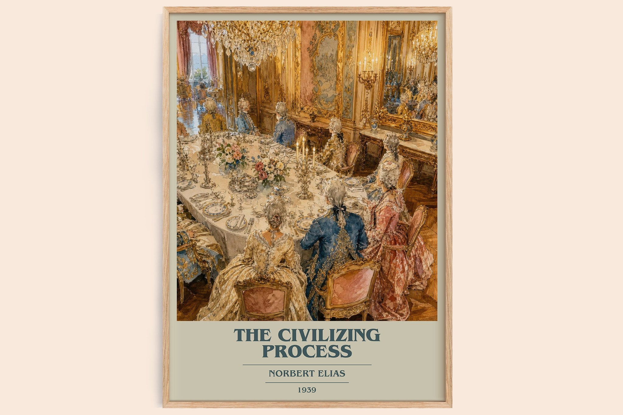 The Civilizing Process Book Cover Poster by Norbert Elias
