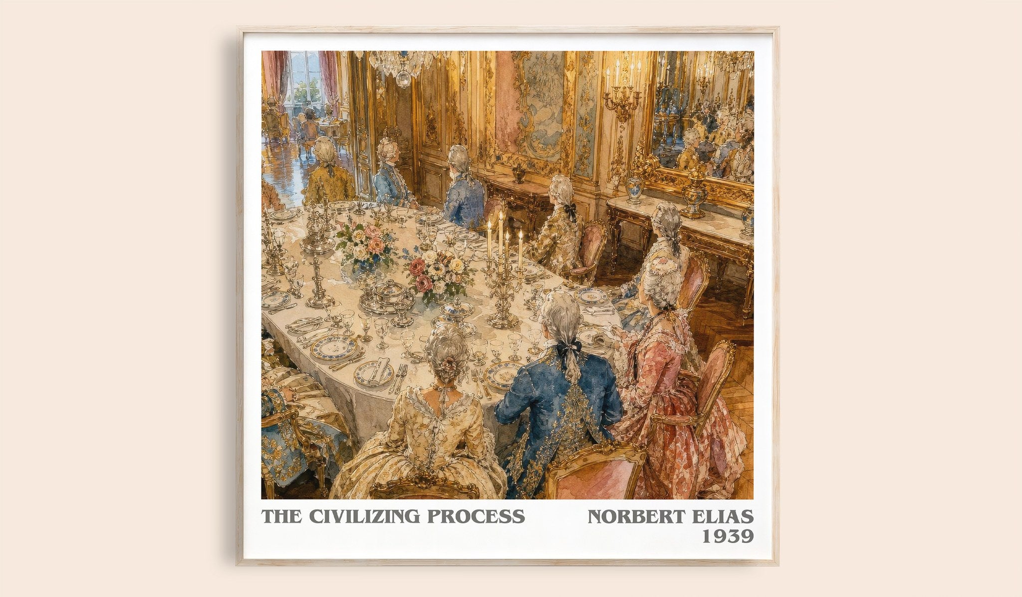 The Civilizing Process Literary Art Print by Norbert Elias