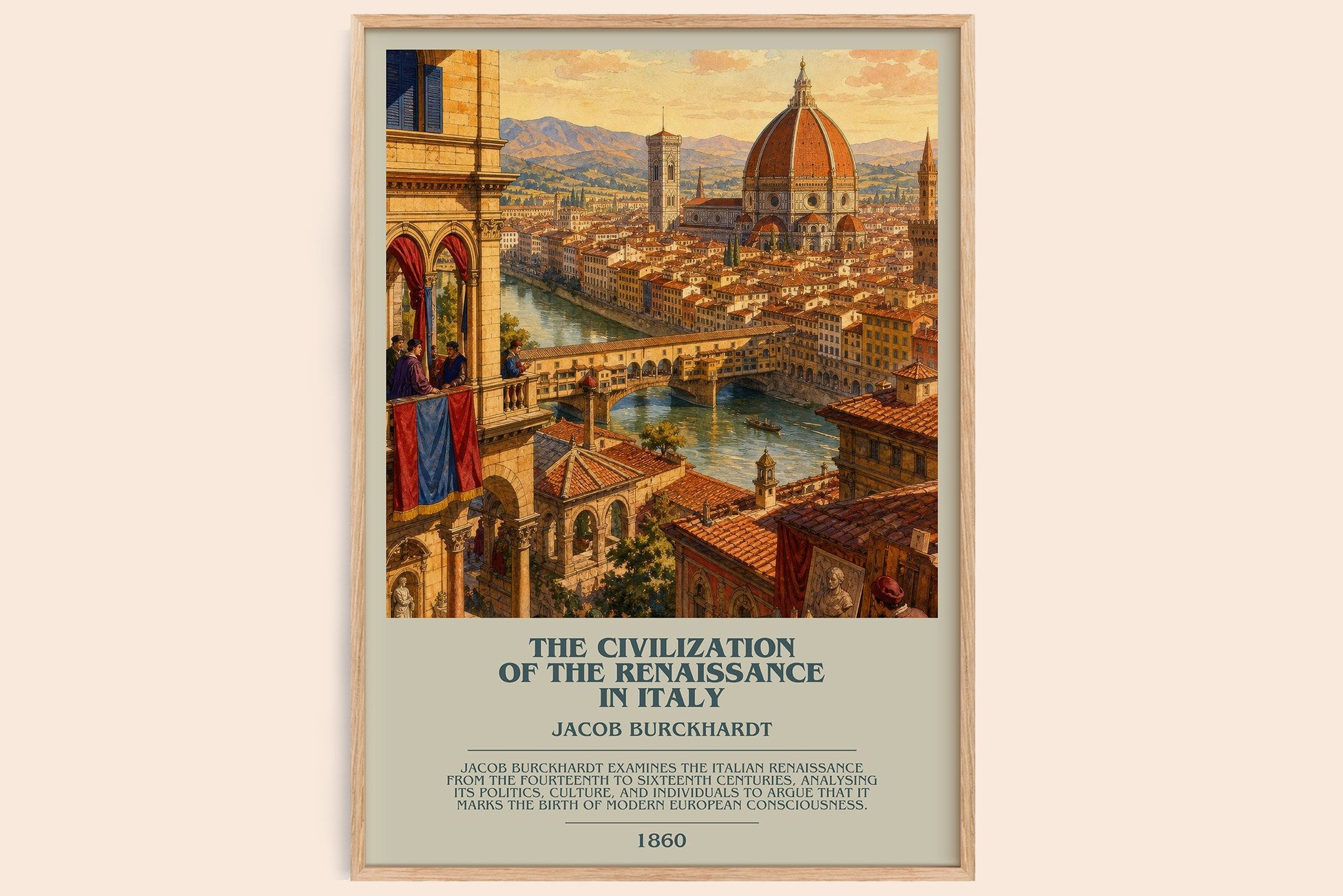 Civilization Of The Renaissance In Italy Bookish Wall Art by Jacob Burckhardt