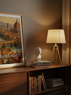 The Civilization Of The Renaissance In Italy watercolour print on bookshelf – Jacob Burckhardt fan gift