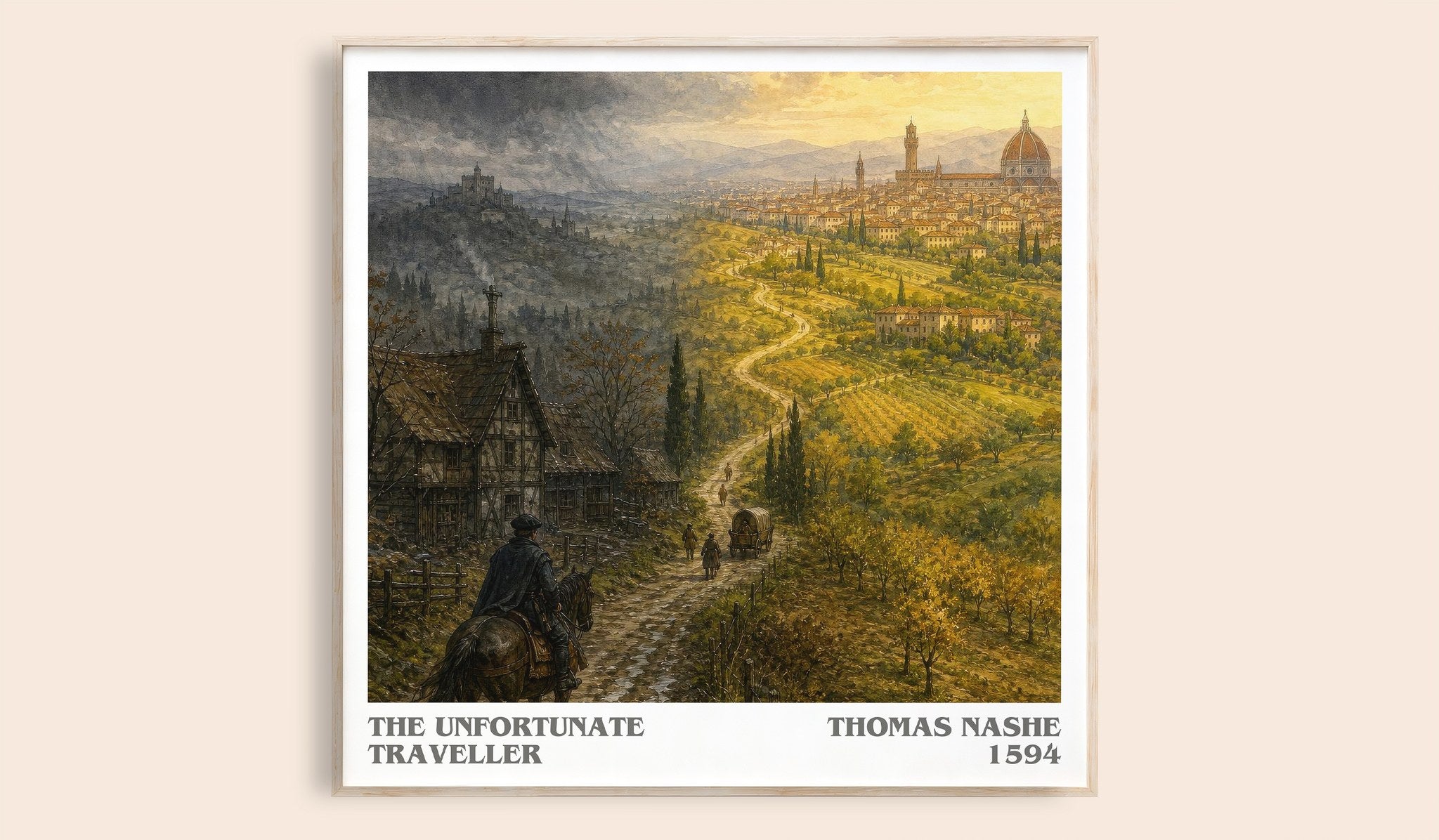 The Unfortunate Traveller Literary Art Print by Thomas Nashe