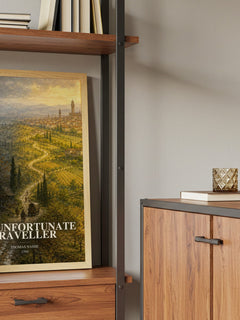 The Unfortunate Traveller book watercolour illustration paper finish options – matte satin gloss