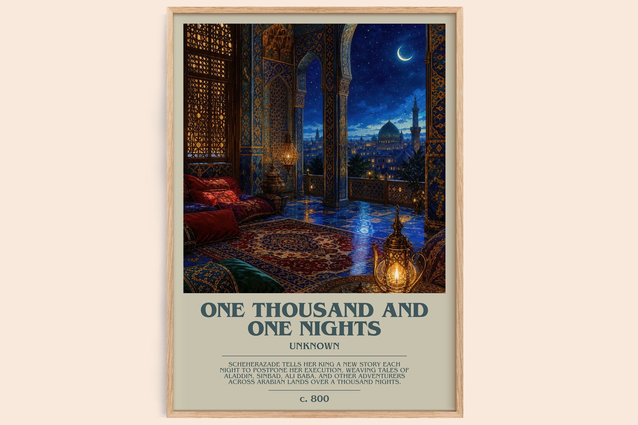 One Thousand and One Nights Bookish Wall Art by Unknown