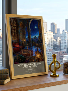 One Thousand and One Nights book cover poster colour and style options – Unknown book art