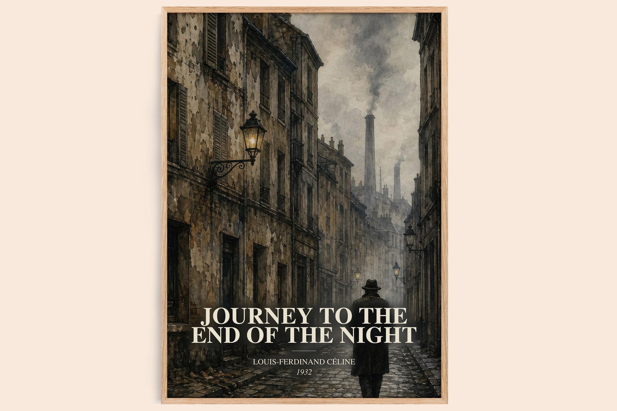 Journey to the End of The Night Book Watercolour Illustration by Louis-Ferdinand Céline