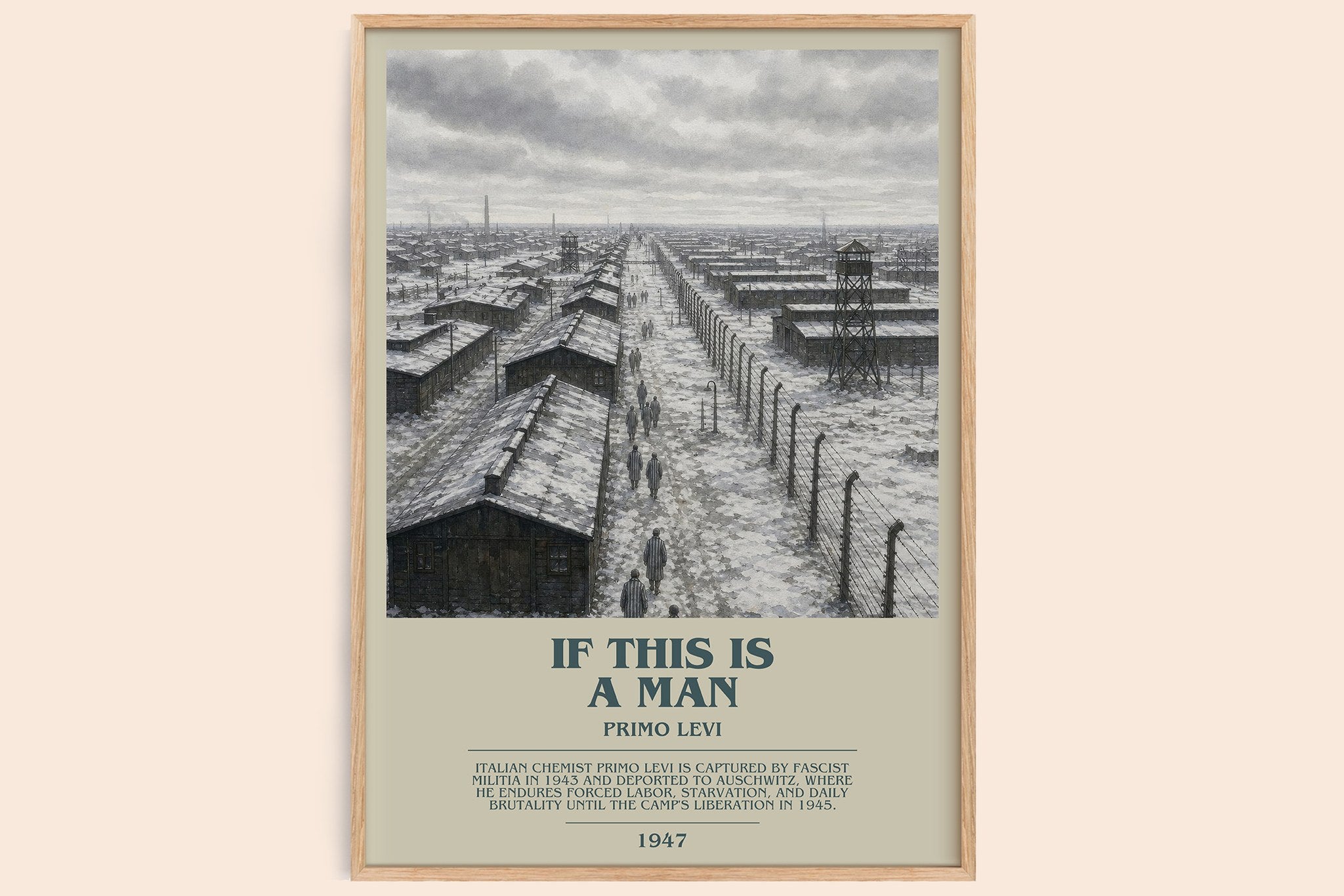 If This Is a Man Bookish Wall Art by Primo Levi