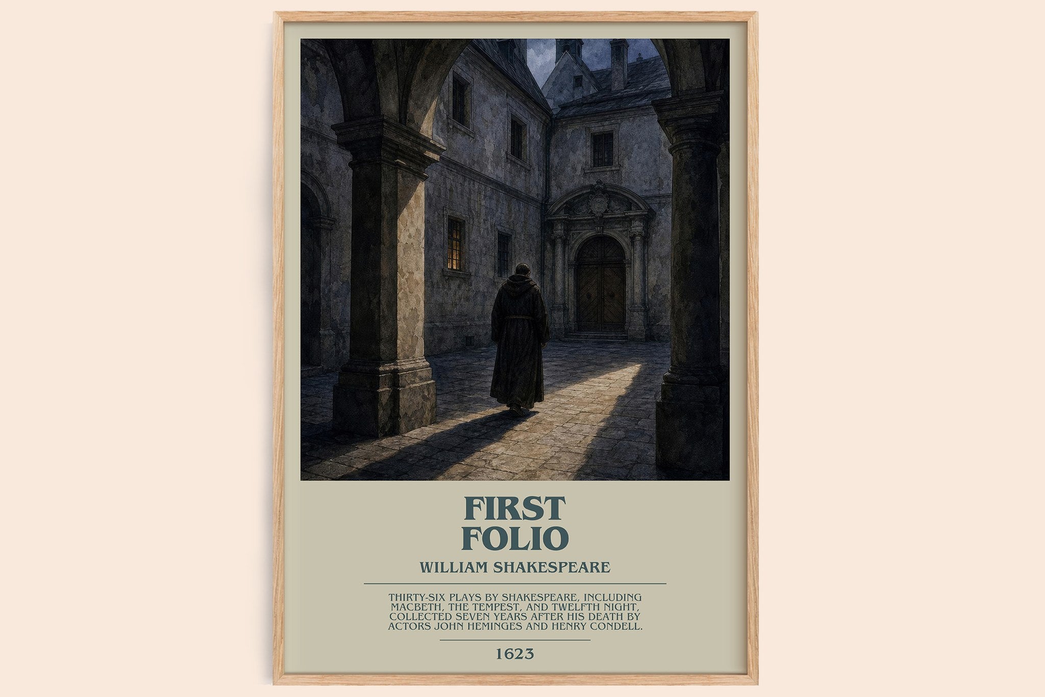 First Folio Bookish Wall Art by William Shakespeare