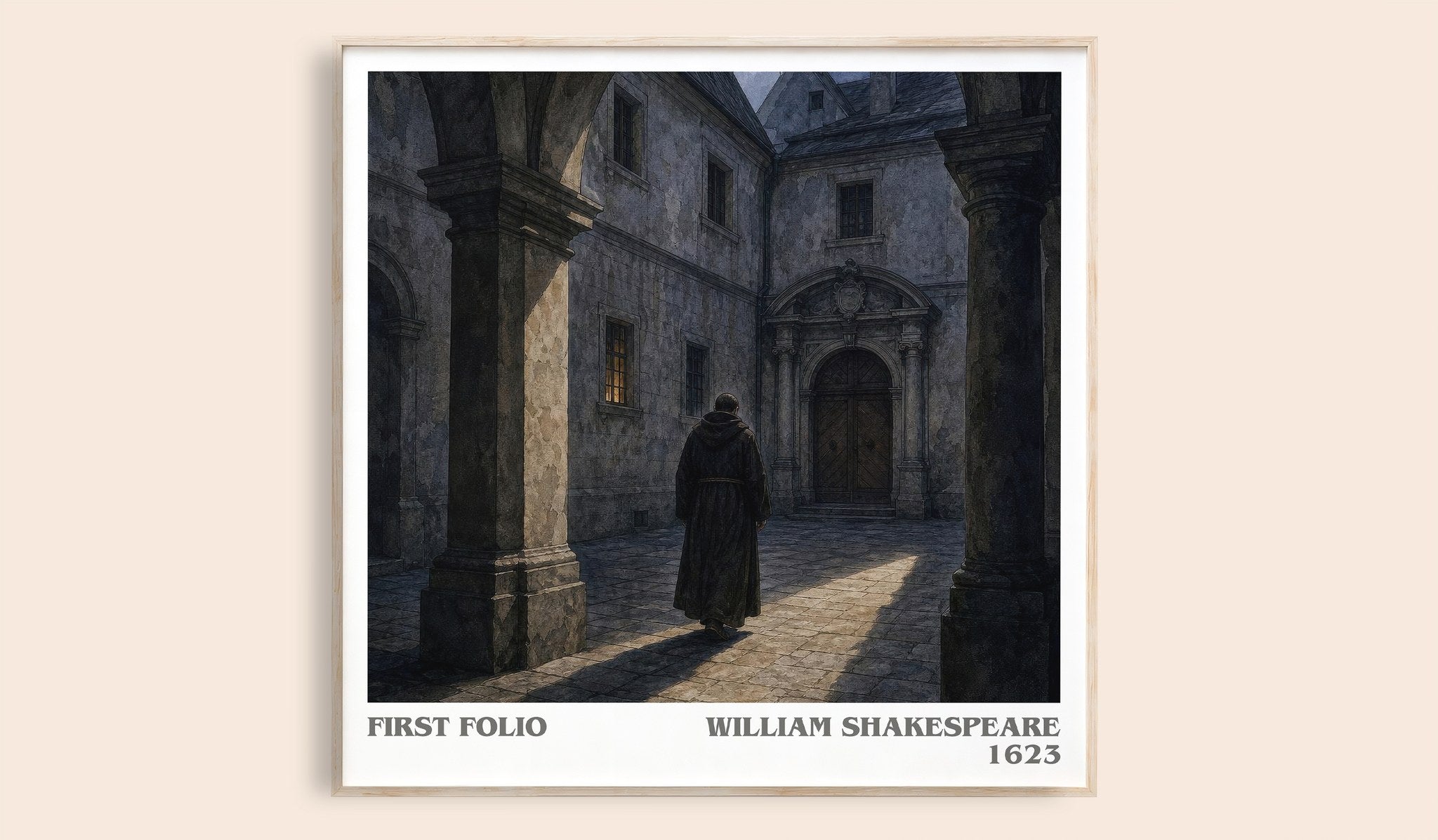 First Folio Literary Art Print by William Shakespeare