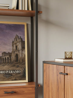 Pedro Páramo book watercolour illustration paper finish options – matte satin gloss