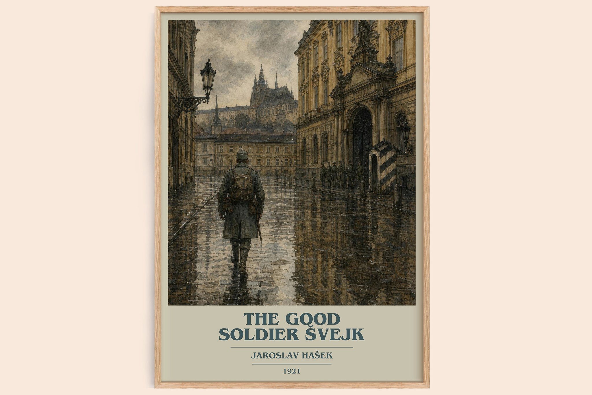 The Good Soldier Švejk Book Cover Poster by Jaroslav Hašek