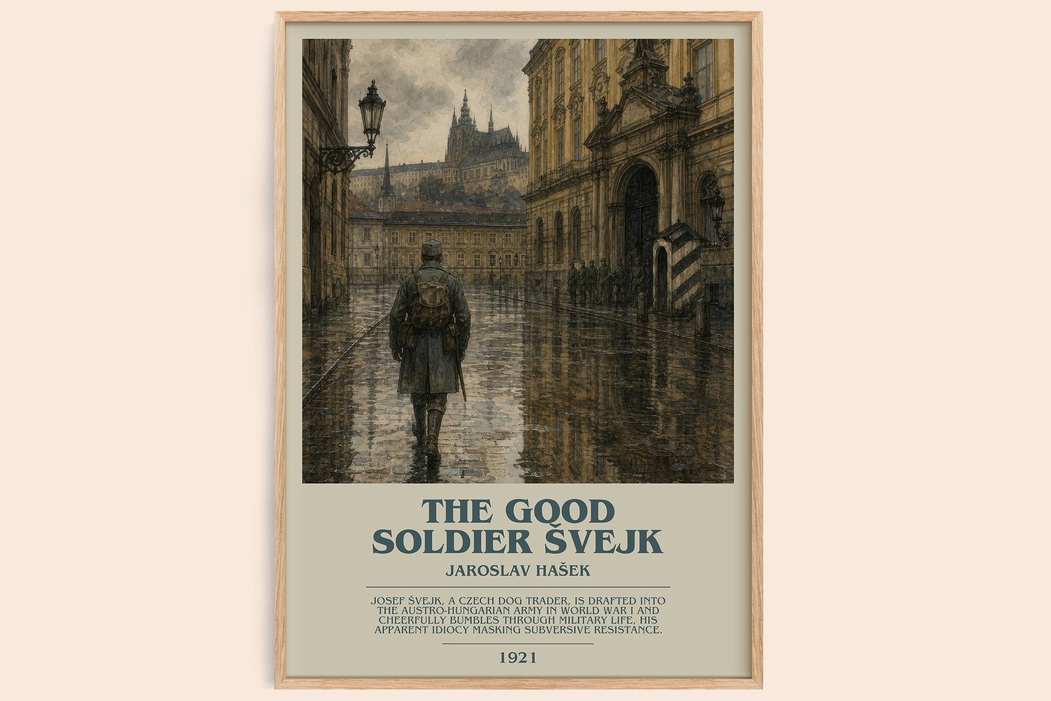 The Good Soldier Švejk Bookish Wall Art by Jaroslav Hašek