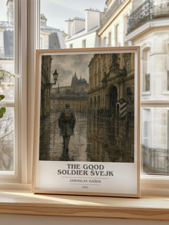 The Good Soldier Švejk book cover poster colour and style options – Jaroslav Hašek book art