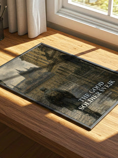 The Good Soldier Švejk watercolour book poster framed on wall – satire wall art
