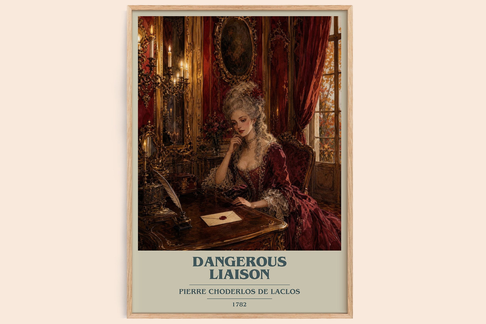 Dangerous Liaison Book Cover Poster by Pierre Choderlos de Laclos