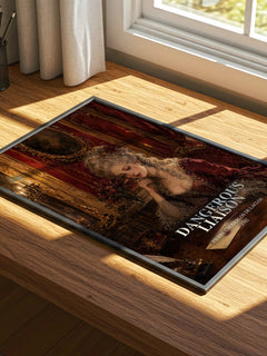 Dangerous Liaison watercolour book poster framed on wall – classic literature wall art