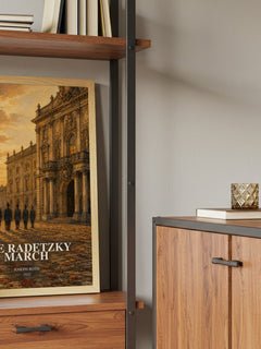 The Radetzky March book watercolour illustration paper finish options – matte satin gloss