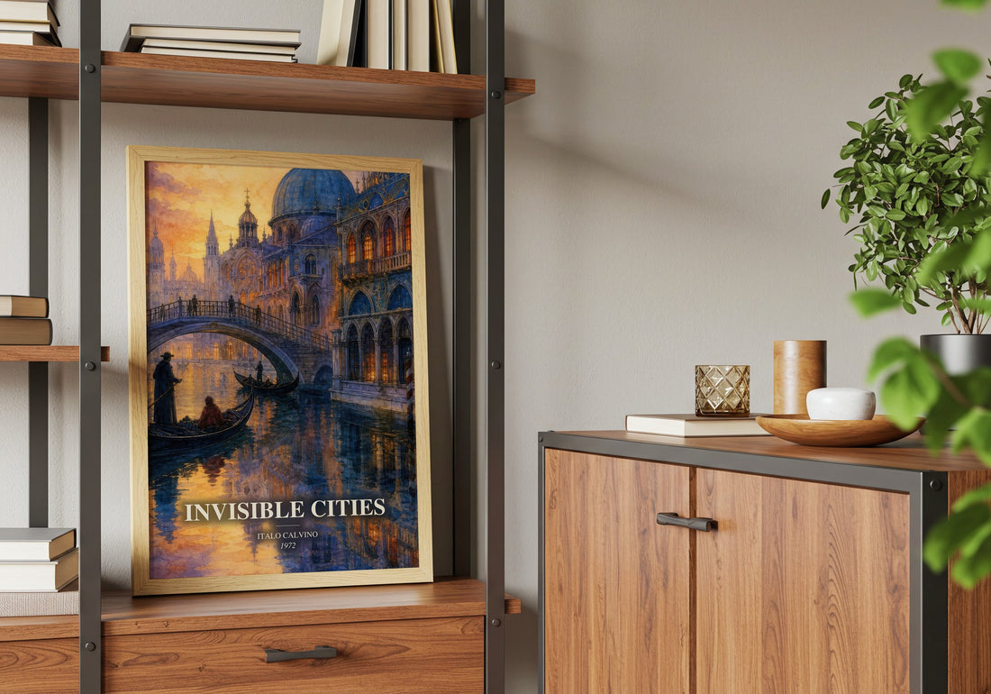 Invisible Cities book watercolour illustration paper finish options – matte satin gloss