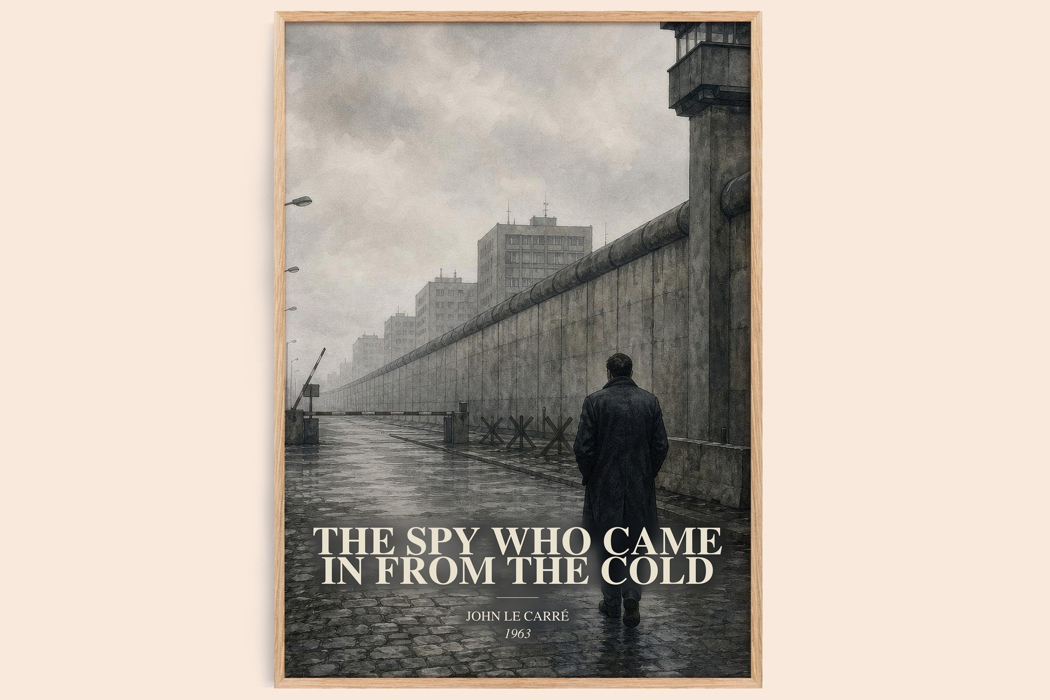 The Spy Who Came in From the Cold Book Watercolour Illustration by John le Carré