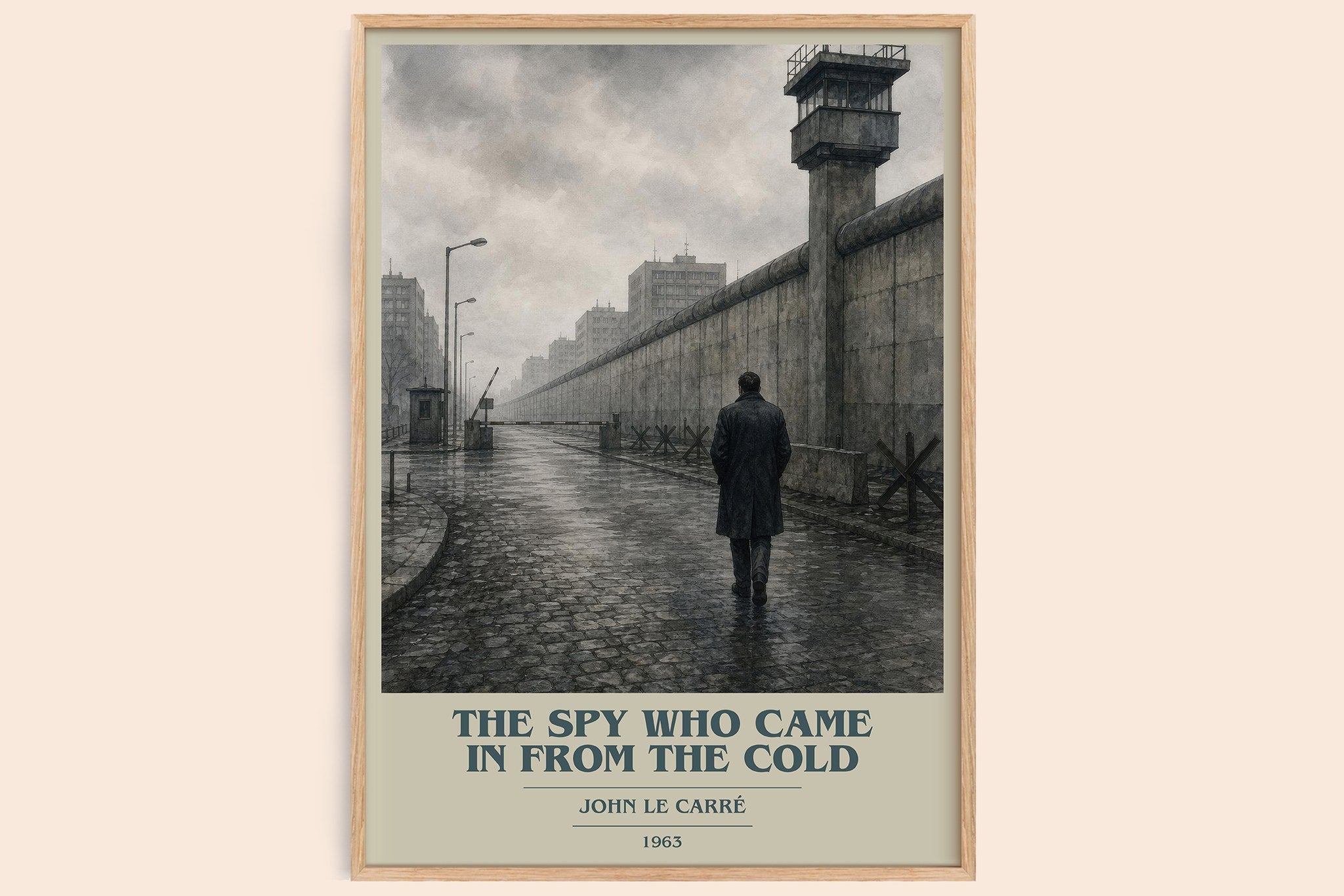 The Spy Who Came in From the Cold Book Cover Poster by John le Carré