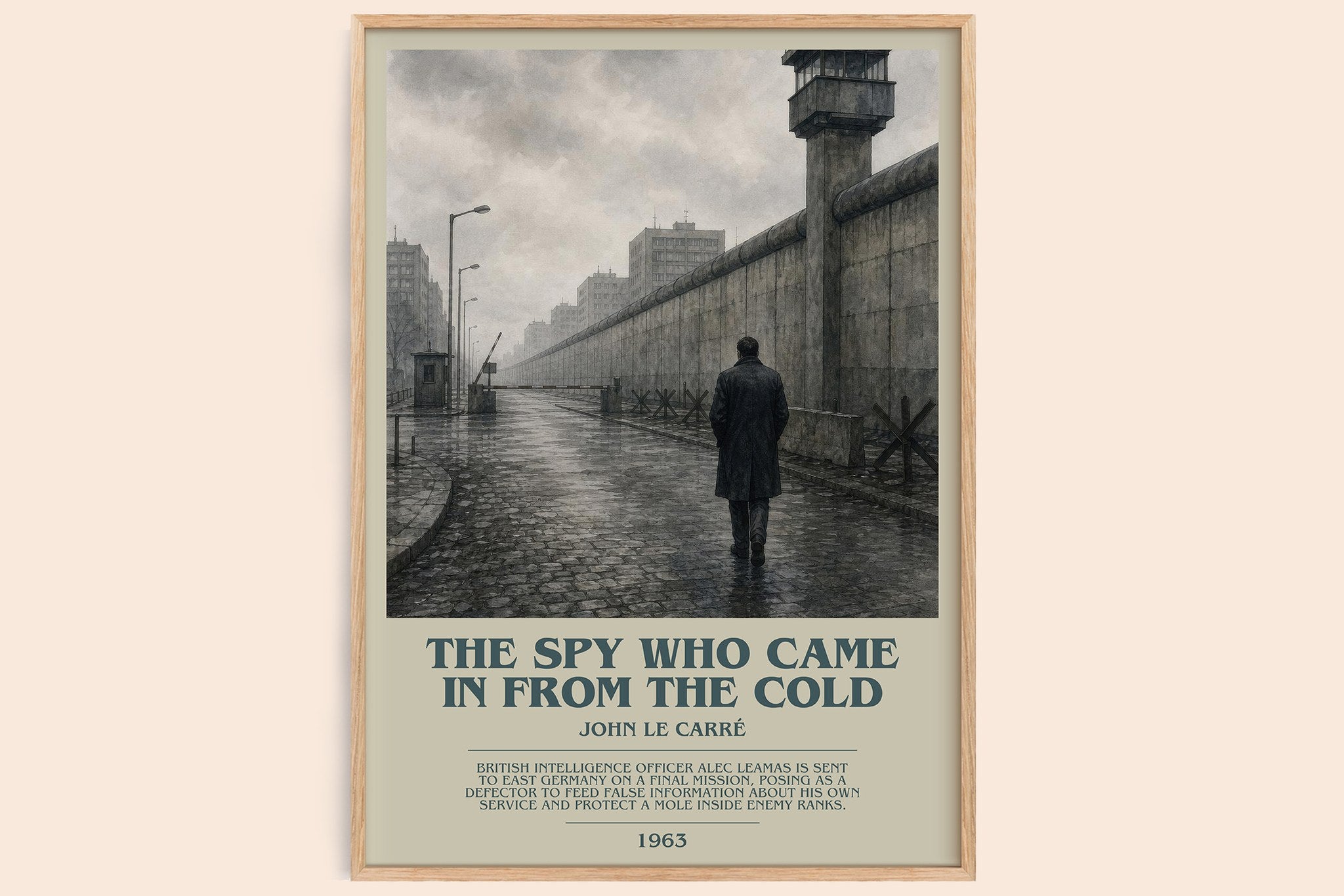 The Spy Who Came in From the Cold Bookish Wall Art by John le Carré