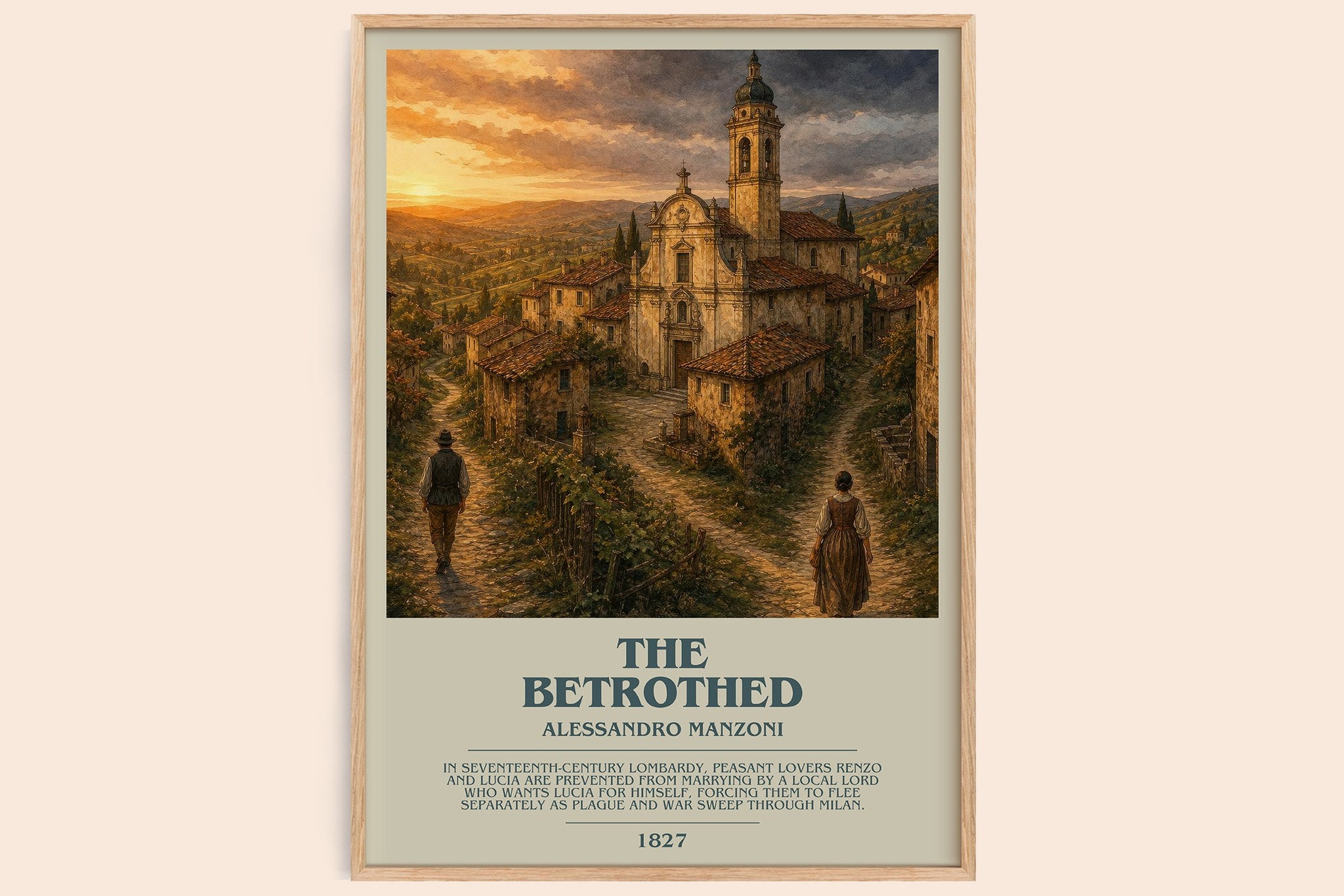The Betrothed Bookish Wall Art by Alessandro Manzoni