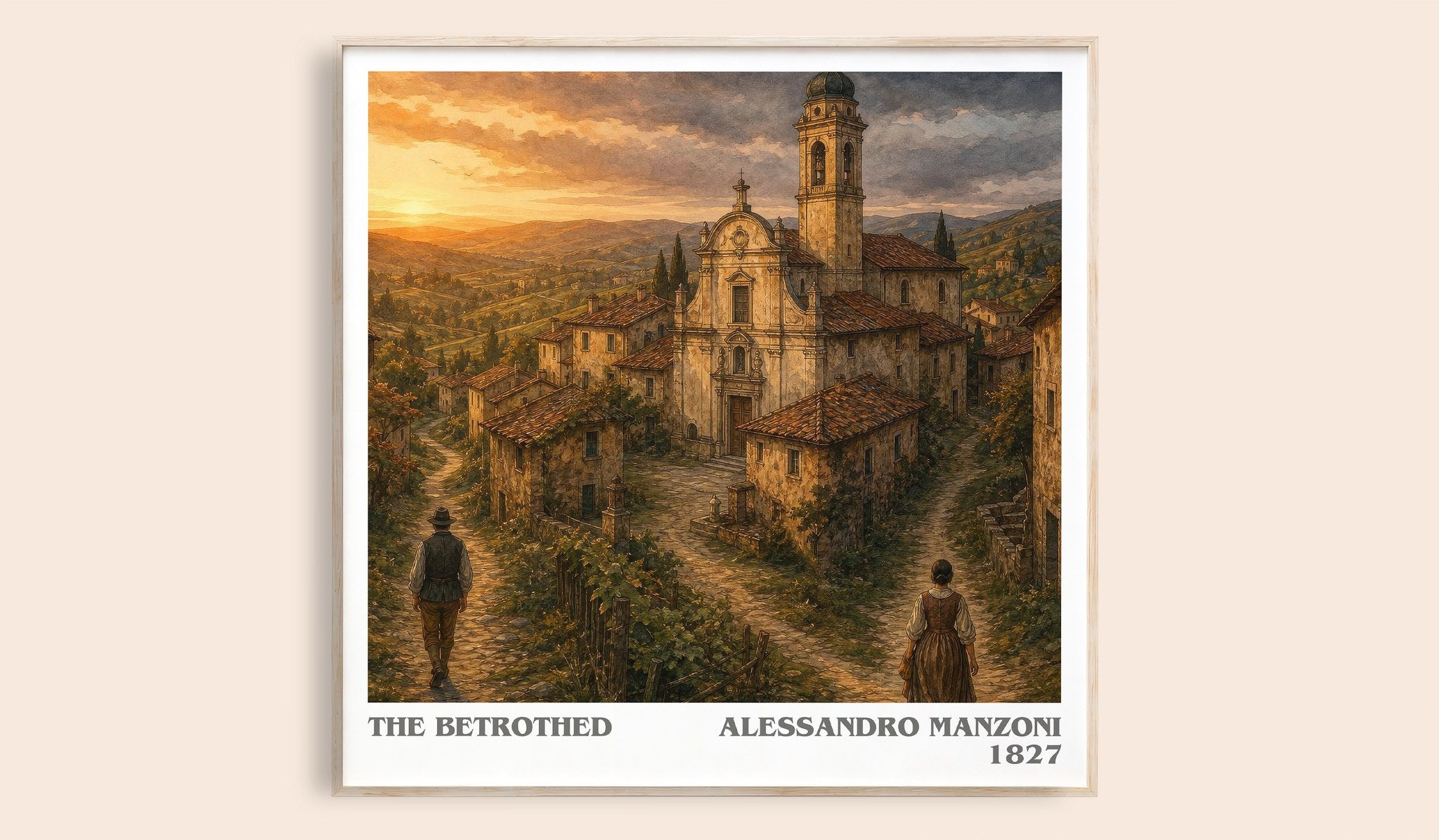 The Betrothed Literary Art Print by Alessandro Manzoni