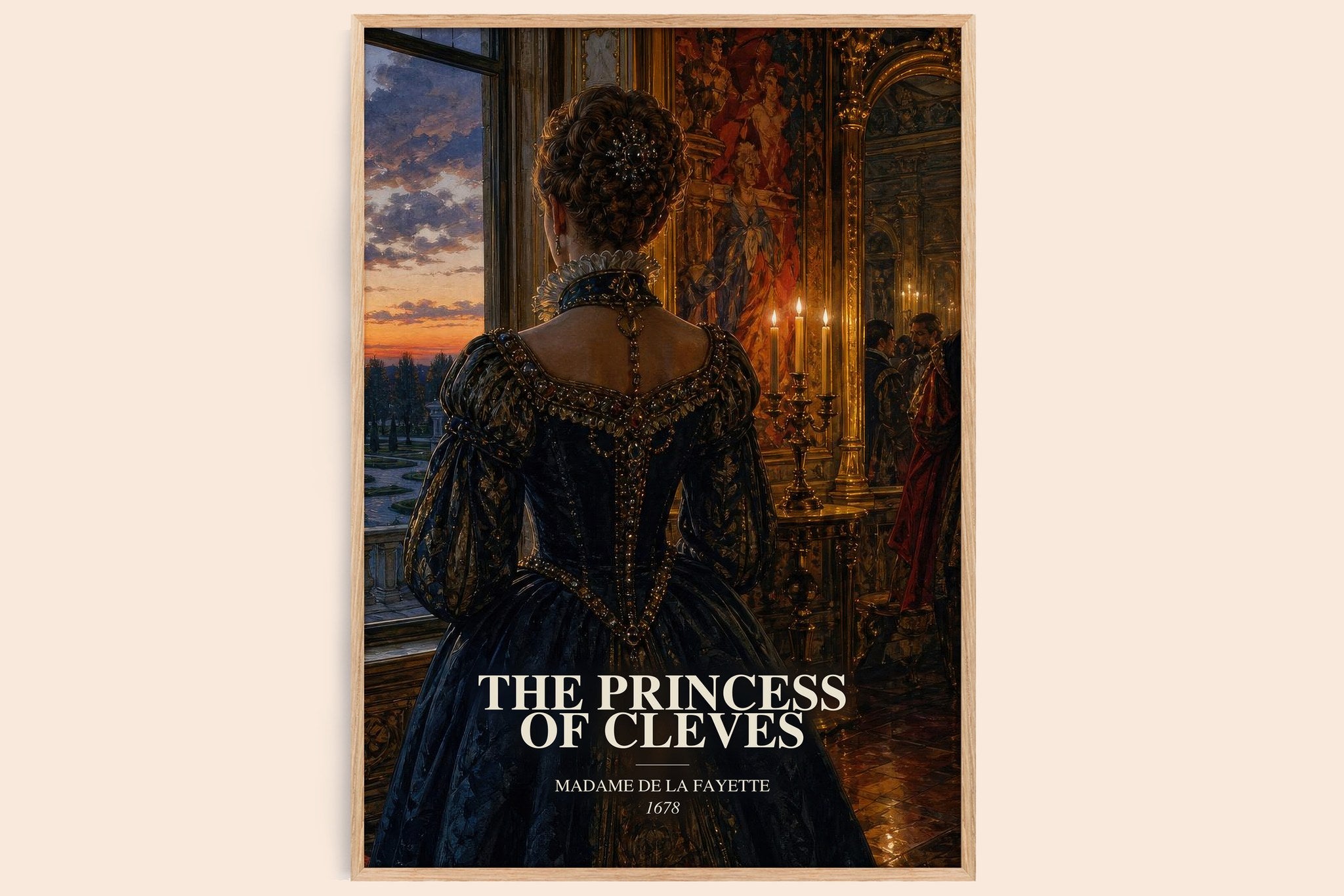 Princess of Cleves Book Watercolour Illustration by M. Fayette
