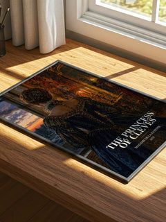 The Princess of Cleves watercolour book poster framed on wall – classic literature wall art