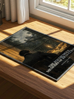 The Posthumous Memoirs of Bras Cubas watercolour book poster framed on wall – satire wall art