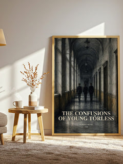 The Confusions of Young Törless watercolour print in frame leaning in hallway – literary fiction wall art