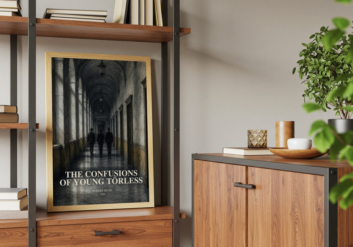 The Confusions of Young Törless book watercolour illustration paper finish options – matte satin gloss