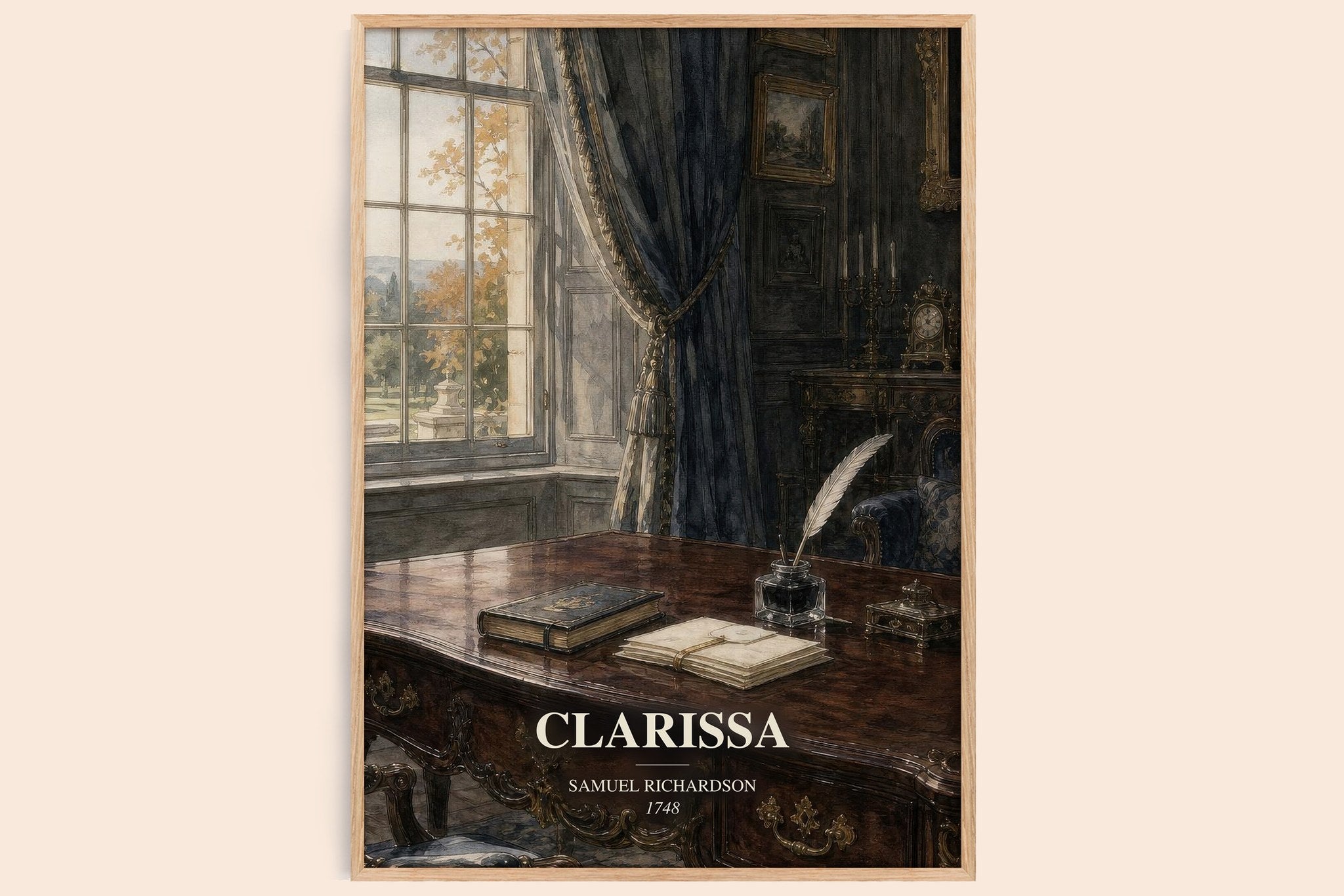 Clarissa Book Watercolour Illustration by Samuel Richardson