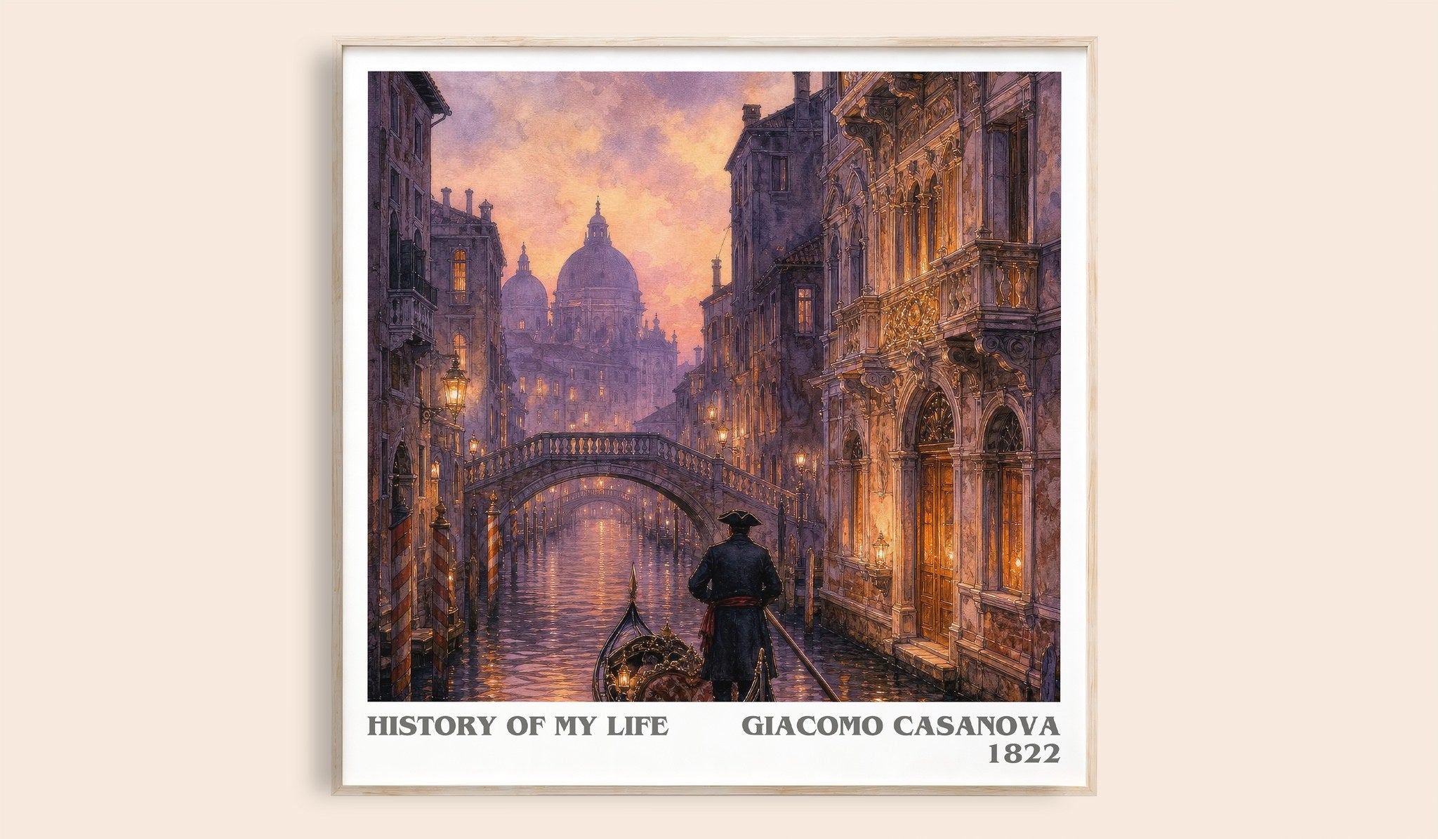 History of My Life Literary Art Print by Giacomo Casanova