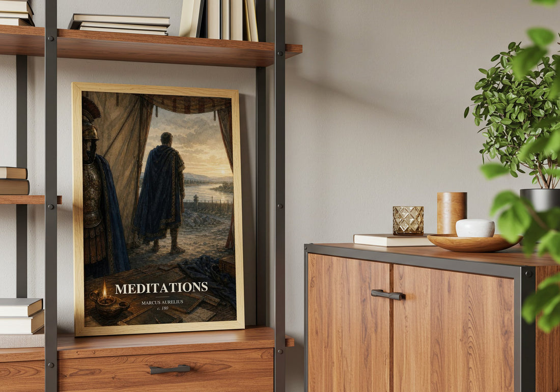 Meditations book watercolour illustration paper finish options – matte satin gloss