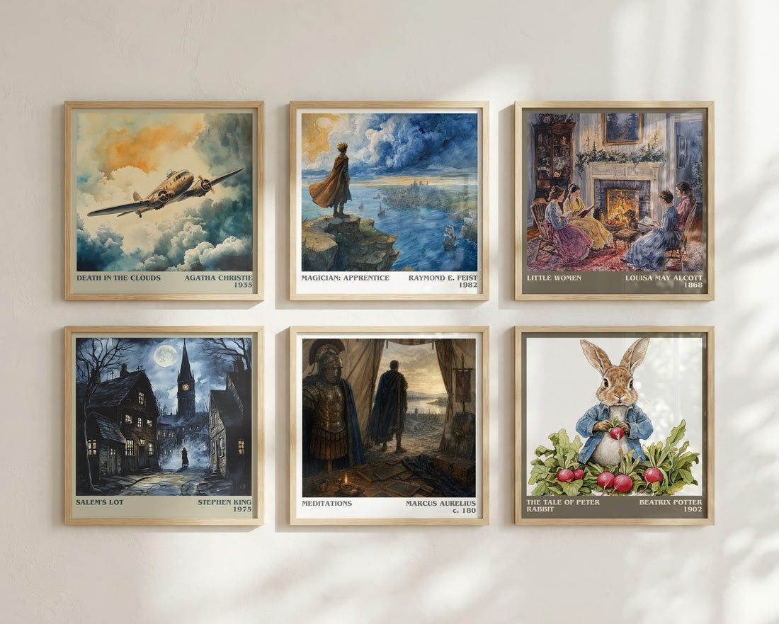 Meditations literary print in frame leaning in hallway – philosophy wall art
