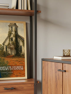 The Complete Stories of Flannery O'Connor book watercolour illustration paper finish options – matte satin gloss