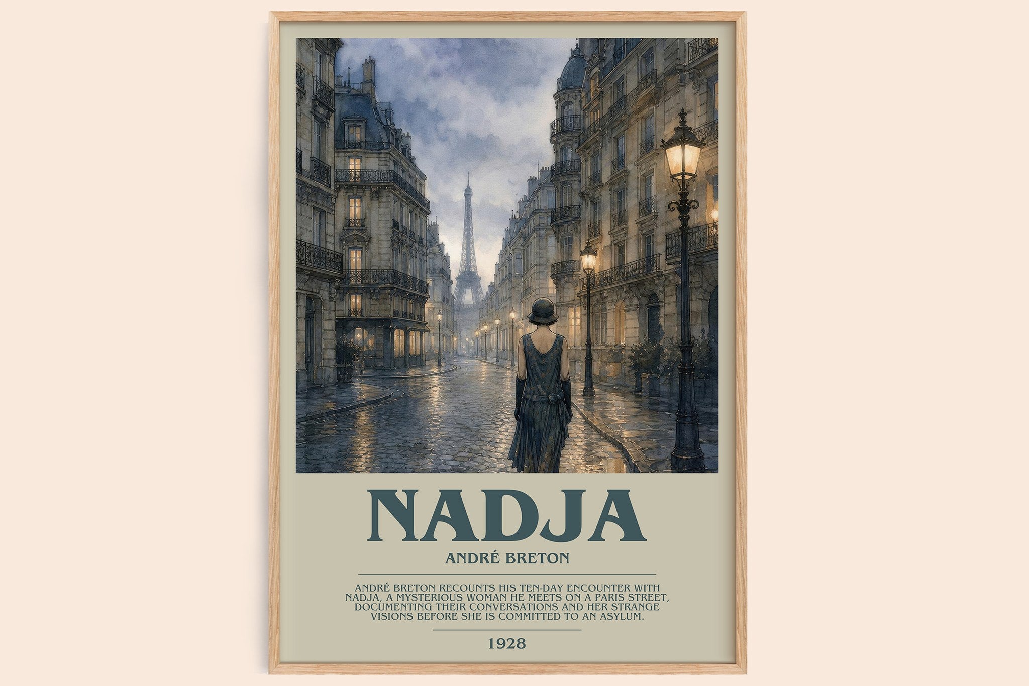 Nadja Bookish Wall Art by André Breton